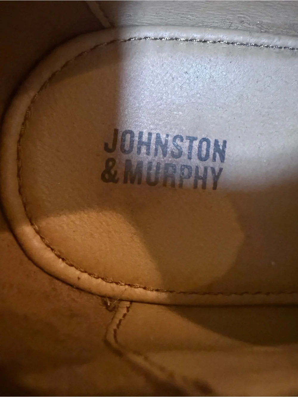 Johnston & Murphy black leather cap toe oxfords